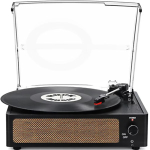 RetroAudio Record Player Turntable Bluetooth Vinyl Record Player Wireless Audio