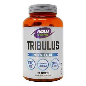 NOW Sports TRIBULUS 1000mg Muscle Growth & MALE HORMONE BOOSTER - 180 Tablets