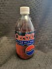 Original Vintage 1993 Clear Cola Crystal Pepsi Glass Bottle 16 oz. Full NOS