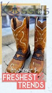 TJAYZ NEW Mens Rodeo Cowboy Boots Genuine Leather Square Toe BOTAS Western Work