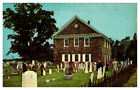 Vintage Chrome Postcard New Jersey Fairfield Old Stone Church Cemetery 1968