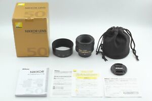 【TOP MINT in Box w/ Hood】 Nikon AF-S Nikkor 50mm f/1.8 G Auto Focus Lens Japan