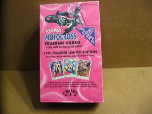 1991 Champs Top Pro Hi Flyers Motocross Box 36 Packs Motorcycle Trading Cards
