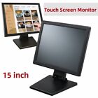15 Inch Touch Screen Monitor POS LCD Display LED Monitor USB VGA for Restaurant