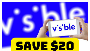 Visible *$20 COUPON* Phone Plan Promo Code Deal Verizon