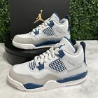 Jordan 4 Retro (PS) Off White/Military Blue Size 12c New With Box