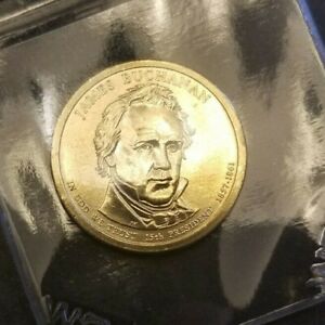 Uncirculated James Buchanan $1 Presidential Dollar Coin