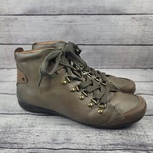 $190 Pikolinos Women Lisboa Boots, Brown, Size 40 (9-9.5 US)