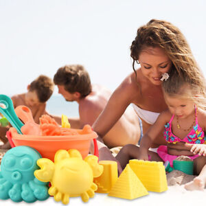 15Pcs Sand Castle Building Model Mold Beach Toys Home Fun For Kids Children USA