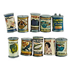 New ListingVintage Dollhouse Miniature Canned Goods Lot of 10 Food Groceries Kitchen Decor