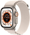 New Listingclrus-7601 Apple Watch Ultra 49mm GPS + Cellular Titanium Starlight Alpine Loop