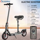 iScooter 500W Electric Scooter With Seat 10 inch Tire 30Km Long Range E-Scooter