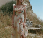 Doen Ernestine Dress in Sweet Gardenia Silk Organza Maxi SOLD OUT Size L Fairy