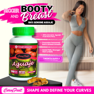 Genuine Aguaje Curvy Fruit  pills: BIGGER BUTT & BREAST - 100% Natural from Peru