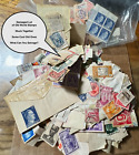 Unsearched Damaged Lot of Old World Stamps w/ Some on Paper See Pics ST-627