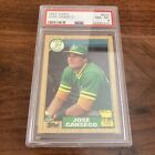 1987 Topps #620; Jose Canseco (Rookie), NM-MT PSA 8