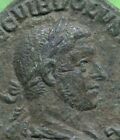 Roman Imperial ae Bronze Sestertius Coin of Volusian  PAX
