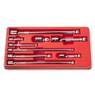 9pc wobble Socket wrench Bar Extension Tool Set 1/4