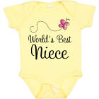 Inktastic Worlds Best Niece Baby Bodysuit From Aunt Cute Butterfly Pretty Girls