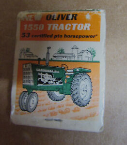 Oliver 1550 Tractor Original Old Matchbook Advertising Vinton Iowa Dealer