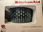 KitchenAid Textured Mermaid Lace Ceramic Mixing Bowl KSM2CB5TML New 5 Qt New