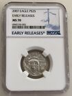 New Listing2007 $25 PLATINUM EAGLE STATUE OF LIBERTY NGC MS70 EARLY RELEASES -  1/4 Ounce
