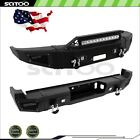 For 2017-2019 Ford F250 F350 F450 Built-in Led Lights 2x Front+Rear Back Bumper