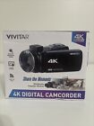Vivitar 4K HD Digital Video Camera, Night Vision, WIFI, DVR4K-BLK