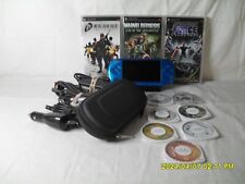 SONY PSP 3001 CONSOLE MIX UMD's GOOD CONDITION FAST SHIPPING VIBRANT BLUE +EXTRA