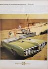1968 Pontiac Firebird 400 Automobile Car Beach Sailboat Vtg Print Ad