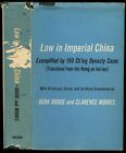 Derk Bodde / Law in Imperial China Exemplified by 190 Ch'ing Dynasty Cases 1st