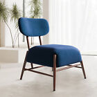 Mid Century Modern Velvet Armless Accent Chair, 4 Colors
