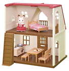 Calico Critters Red Roof Cozy Cottage, Dollhouse Playset with Figure