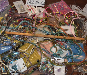 New ListingLarge-Huge Lot Jewelry Making Beads,7.5+Lb.Used &New,broken Strands,defects Etc.