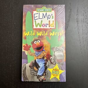 Elmo's World Sesame Street Wild Wild West! VHS New in Package 2004 Sony Wonder