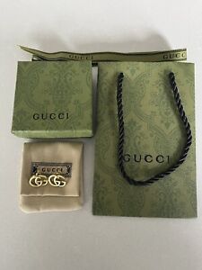 Gucci GG Stud Gold Tone Earrings
