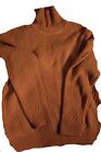 Rust Textured Turtle Neck Sweater from Pakistan (Free Shipping)