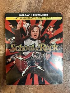 School of Rock - 20th Anniversary Edition w. Steelbook (Blu-ray + Digital) *NEW*