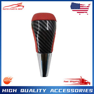 Red & Carbon Fiber Gear Shift Knob for Toyota Tacoma 4Runner Sequoia Tundra TRD (For: Toyota)