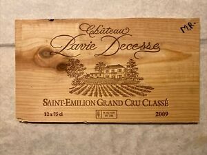 1 Rare Wine Wood Panel Château Pavie Decesse Vintage CRATE BOX SIDE 3/24 450