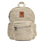 100 % Raw Hemp Mini Backpack - Sustainable and Stylish for Travel & Everyday use