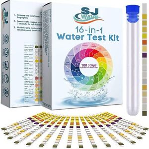 16 in 1 Drinking Water Test Kit |High Sensitivity Test Strips detect pH, Hard...