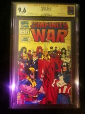 INFINITY WAR #1 CGC 9.6 SS NM/MT WP SIGNED BY JIM STARLIN