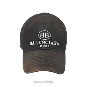 🔴 Balenciaga BB Mode Cap - Faded Black