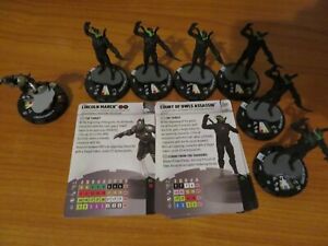 DC HEROCLIX NOTORIOUS COURT OF OWLS ASSASSIN 006 LINCOLN MARCH 038 7 FIGURE LOT