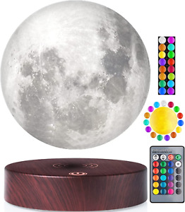 Vgazer Levitating Moon Lamp, 16 Colors 20 Models Floating Moon Lamp,Floating and