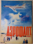 Aeroflot TU 104 Advertising 1957 magazine Airline commercial Soviet Tupolev