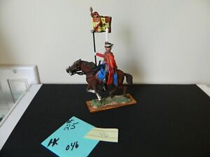 St Petersburg Collection #46 KNIGHT RIDING HORSE WITH FLAG RARE! HK SIGNED