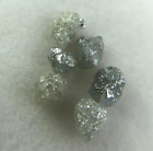 Raw natural diamond lot 6 pcs 1.92tcw gray silver sparkling irregular shape gift