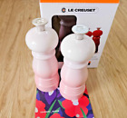 Set of 2 Shell Pink LE CREUSET Salt & Pepper Mill Grinders ceramic 5in New